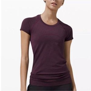 Lululemon Plum Purple Swiftly Tech Short Sleeve Tee - Size 8
